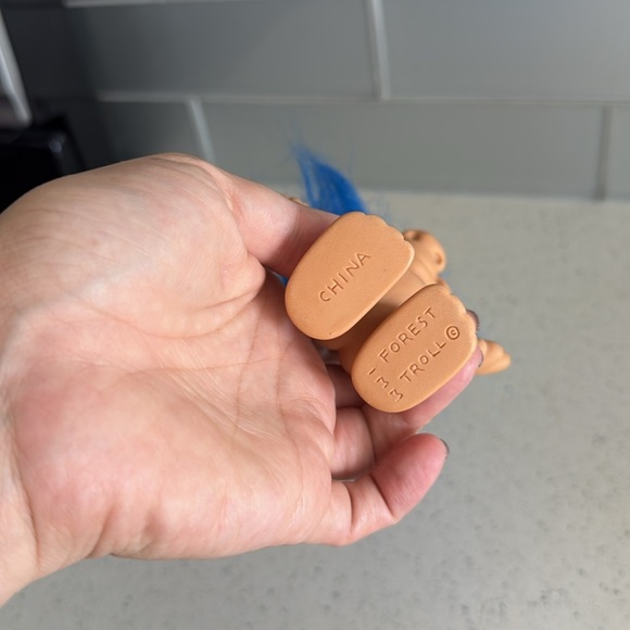 🏴 vintage Blue Hair Troll Doll - Picture 6 of 7